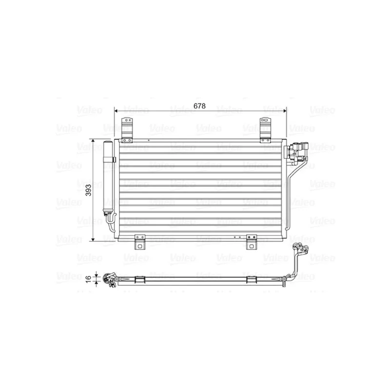 Condenseur, climatisation VALEO 814048