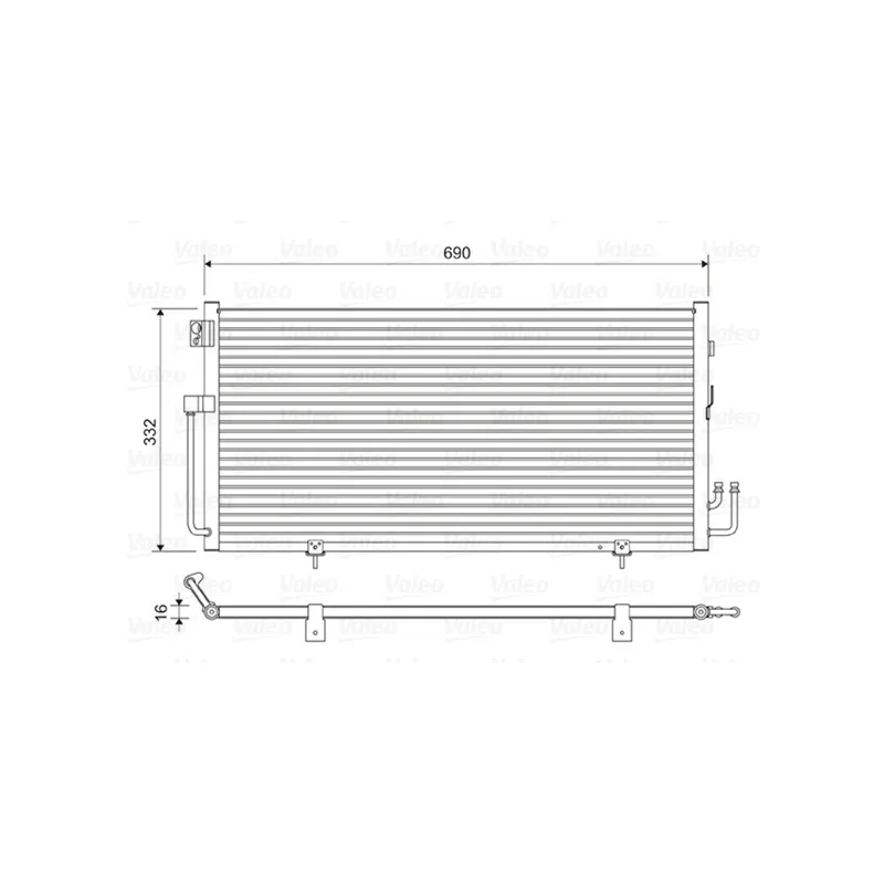 Condenseur, climatisation VALEO 814063