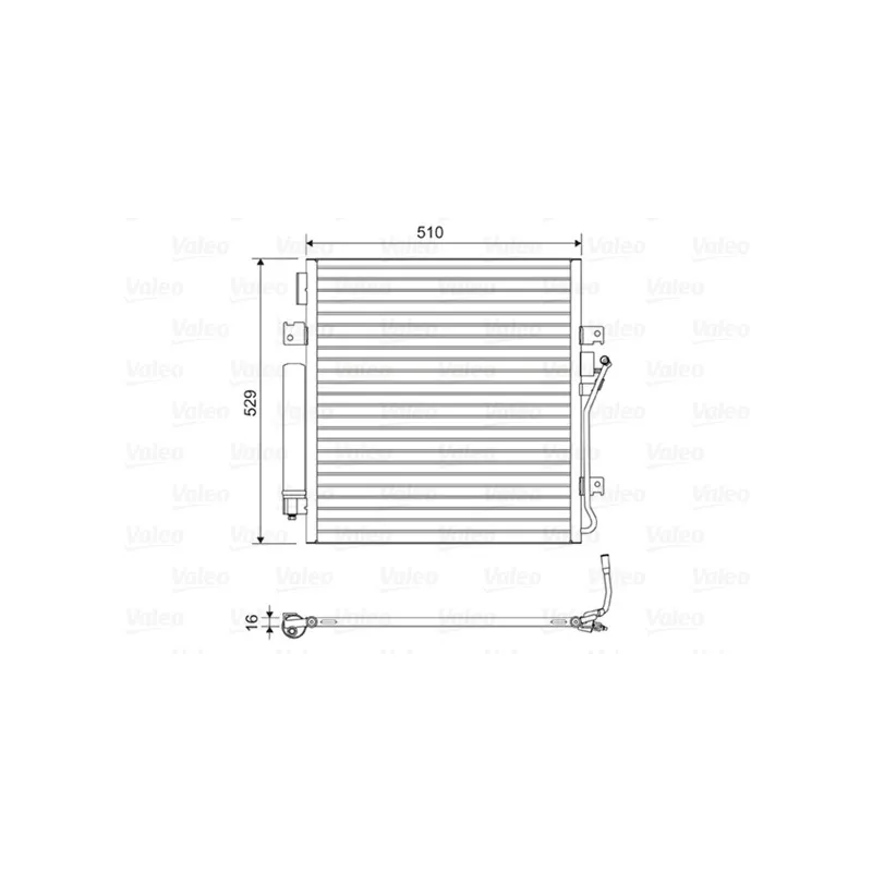 Condenseur, climatisation VALEO 814163