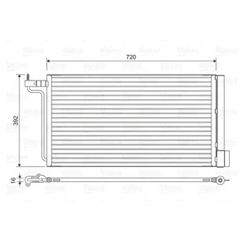 Condenseur, climatisation VALEO 814177