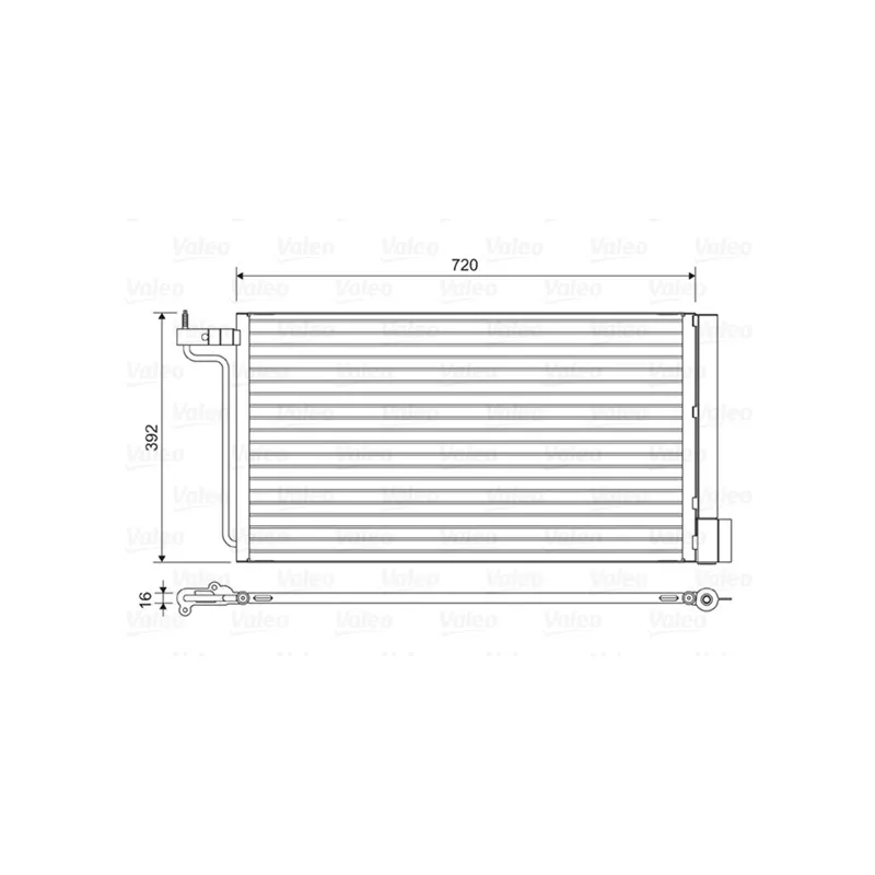 Condenseur, climatisation VALEO 814177