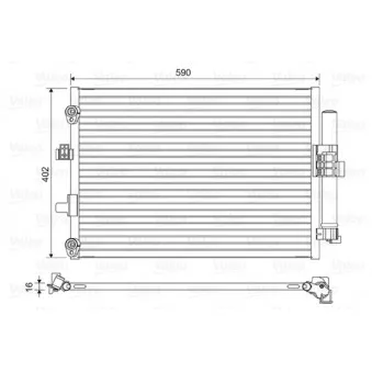 Condenseur, climatisation VALEO 814194