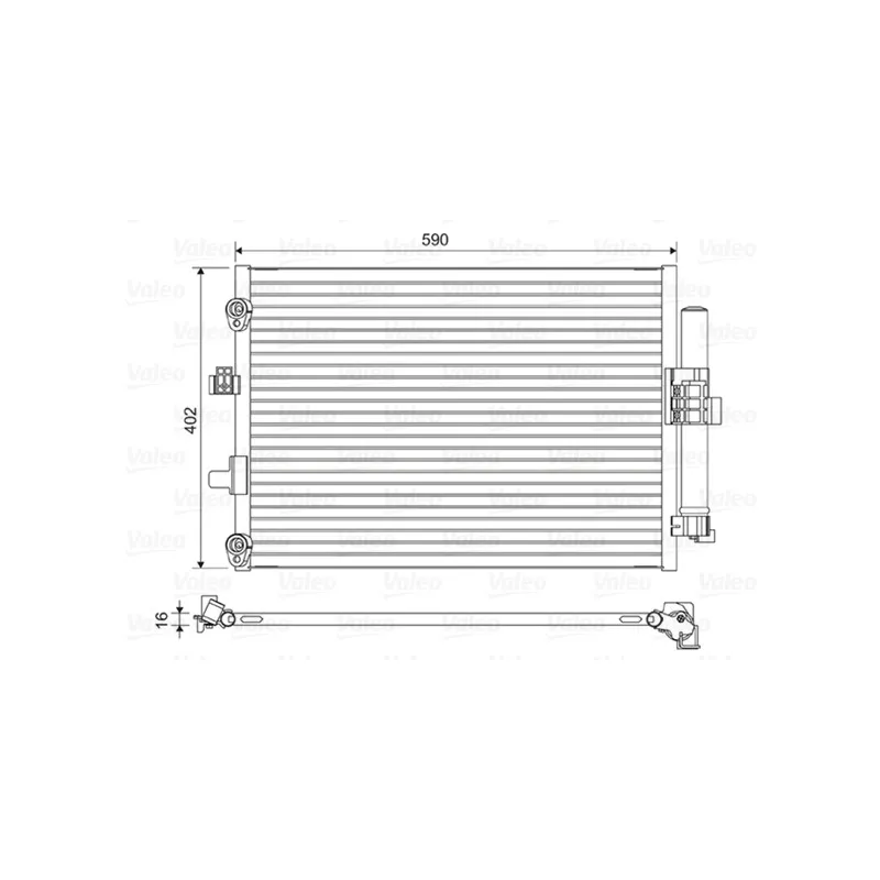 Condenseur, climatisation VALEO 814194