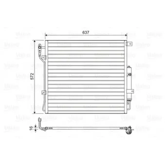 Condenseur, climatisation VALEO 814200
