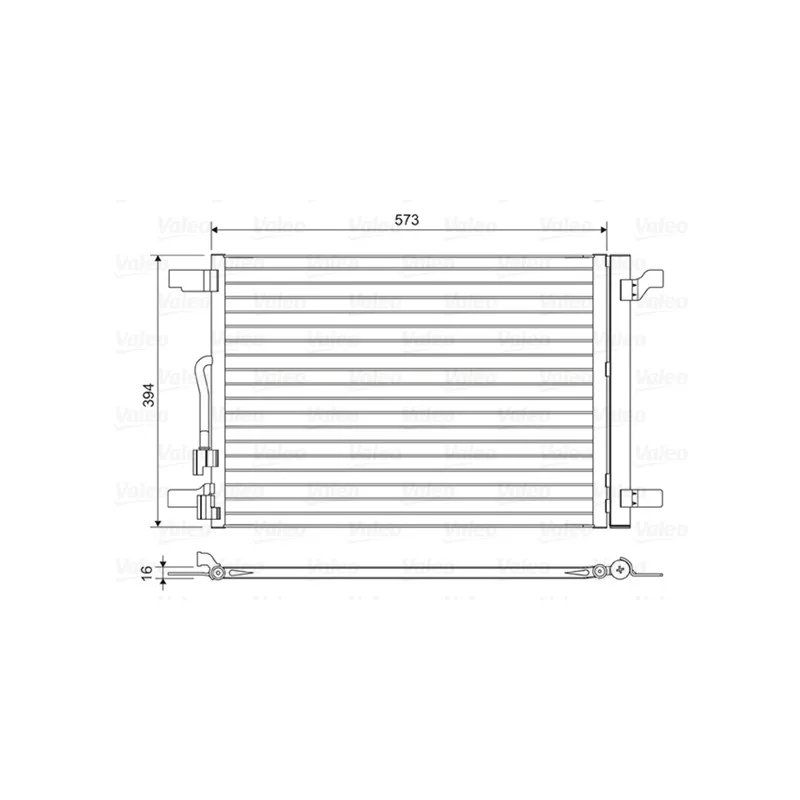Condenseur, climatisation VALEO 814301