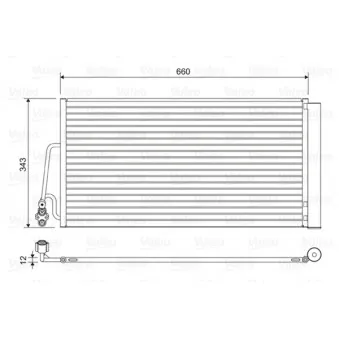 Condenseur, climatisation VALEO 814409