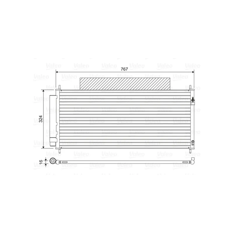 Condenseur, climatisation VALEO 814411