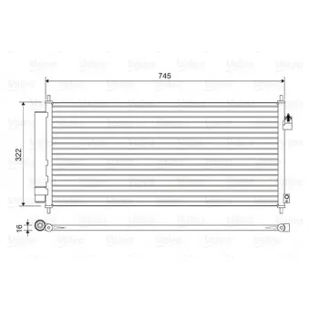 Condenseur, climatisation VALEO 814413