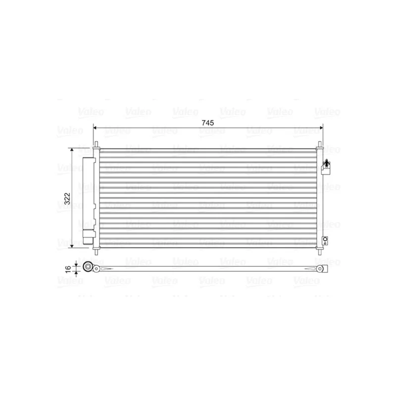 Condenseur, climatisation VALEO 814413