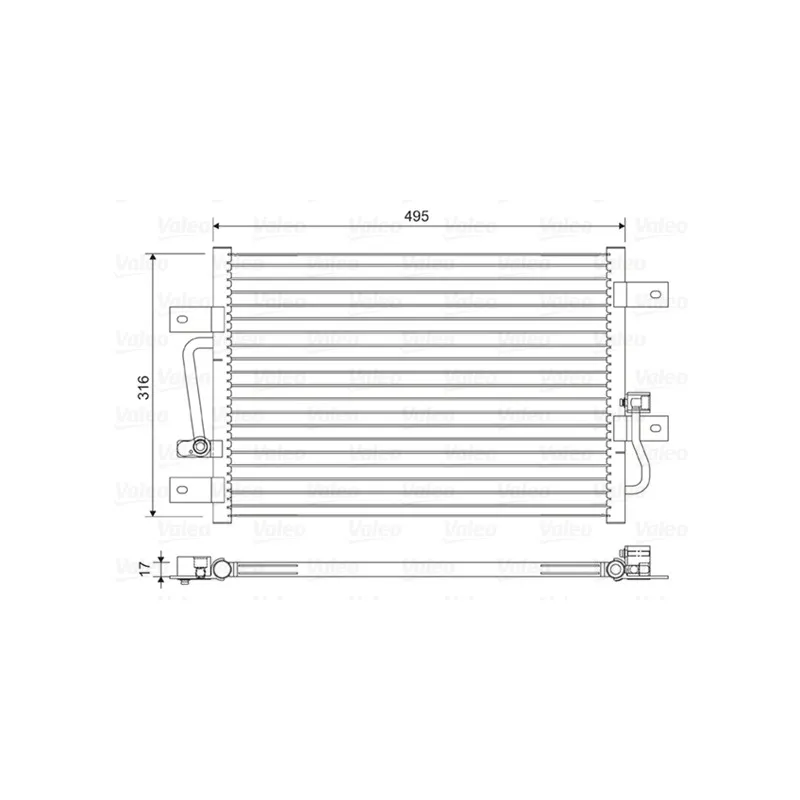 Condenseur, climatisation VALEO 814426