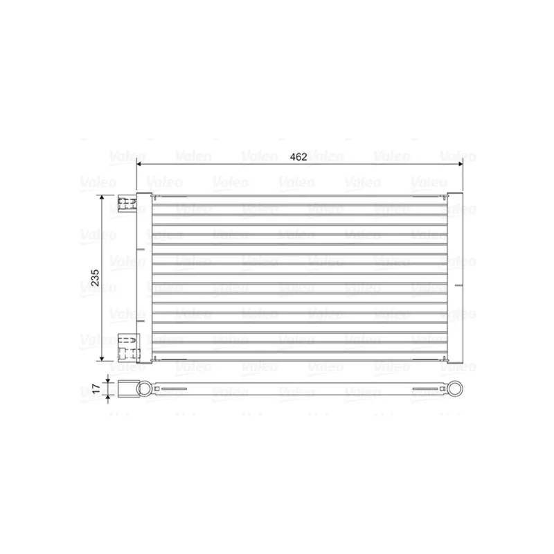 Condenseur, climatisation VALEO 814433