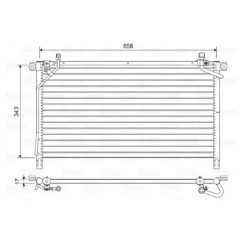 Condenseur, climatisation VALEO 814442