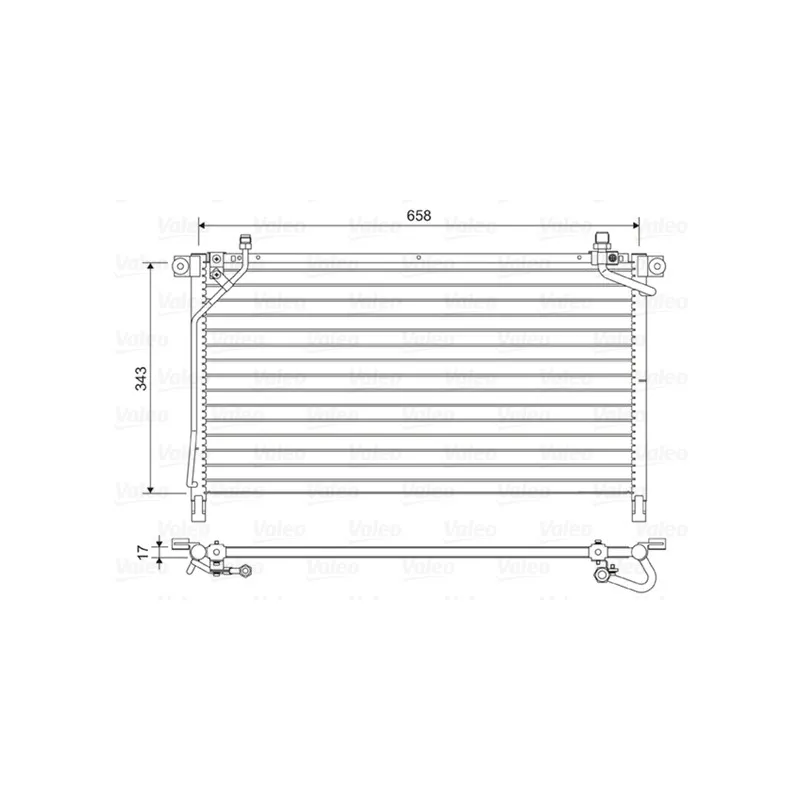 Condenseur, climatisation VALEO 814442