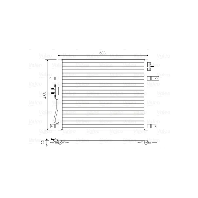 Condenseur, climatisation VALEO 814443