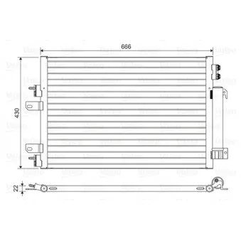 Condenseur, climatisation VALEO 814446