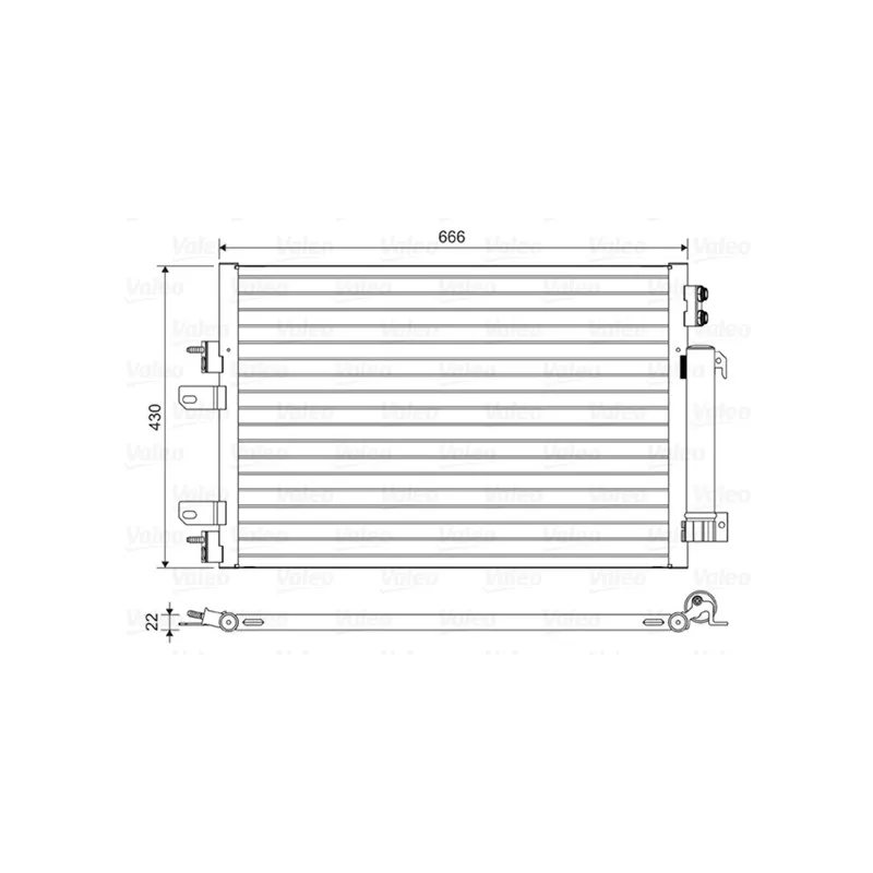Condenseur, climatisation VALEO 814446