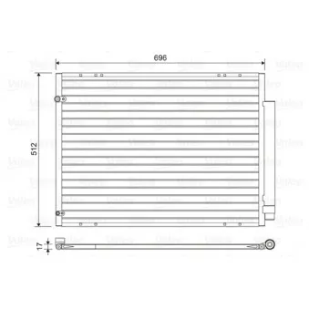 Condenseur, climatisation VALEO 814448
