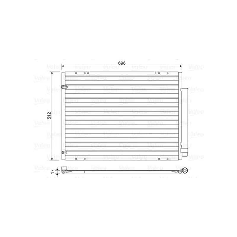 Condenseur, climatisation VALEO 814448