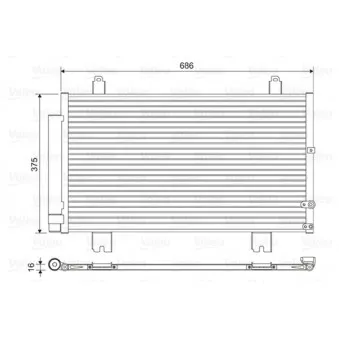 Condenseur, climatisation VALEO 814451