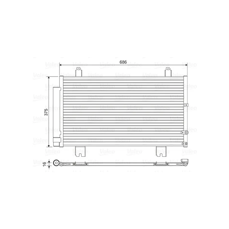 Condenseur, climatisation VALEO 814451