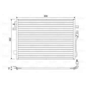 Condenseur, climatisation VALEO 814453
