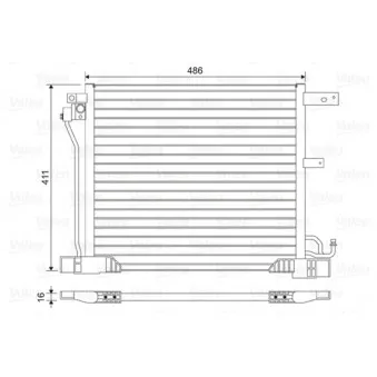 Condenseur, climatisation VALEO 814454