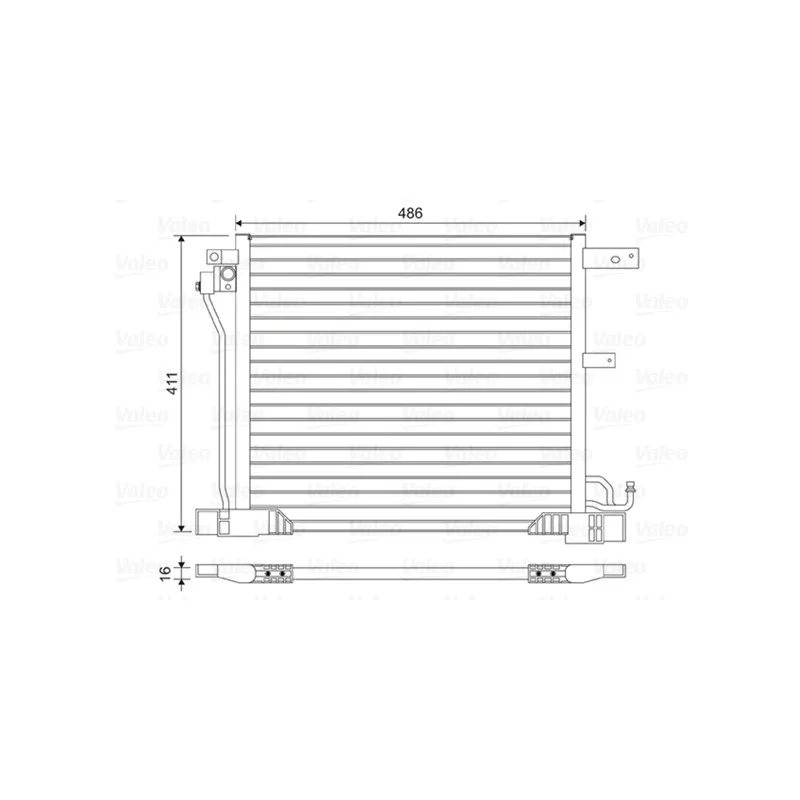 Condenseur, climatisation VALEO 814454