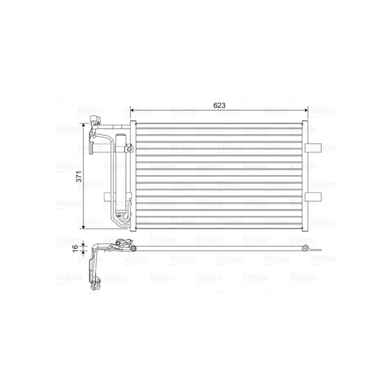 Condenseur, climatisation VALEO 814455