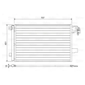 Condenseur, climatisation VALEO 814461