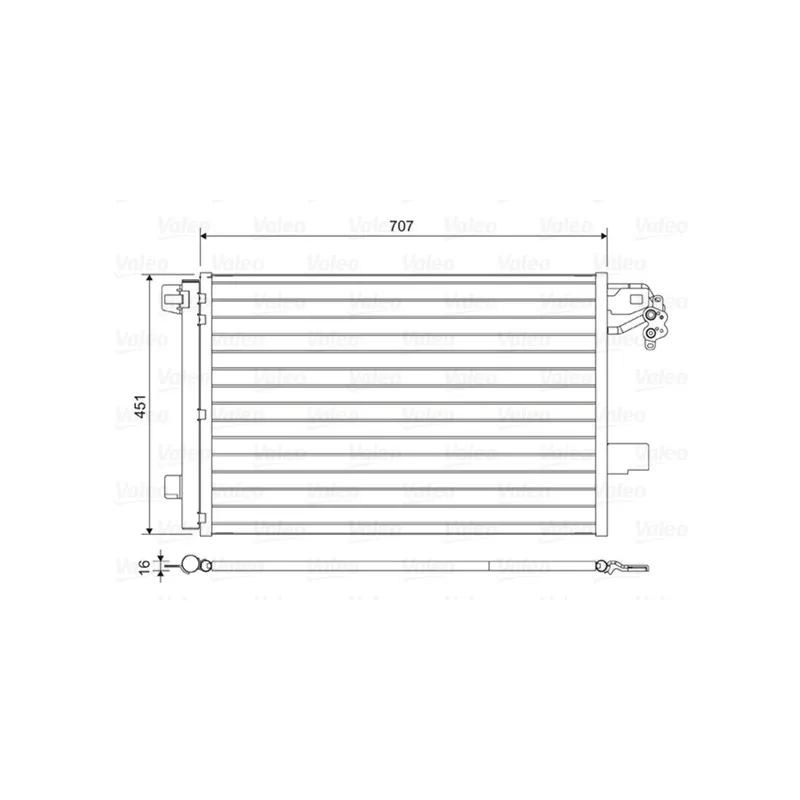 Condenseur, climatisation VALEO 814461