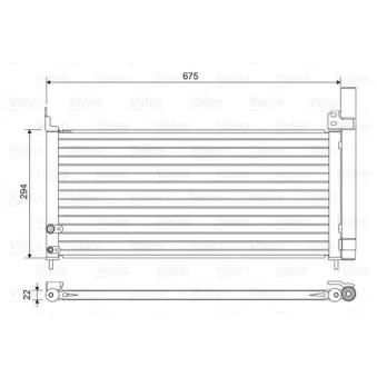 Condenseur, climatisation VALEO 814464