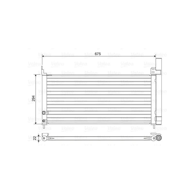 Condenseur, climatisation VALEO 814464