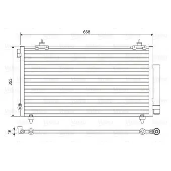 Condenseur, climatisation VALEO 814466