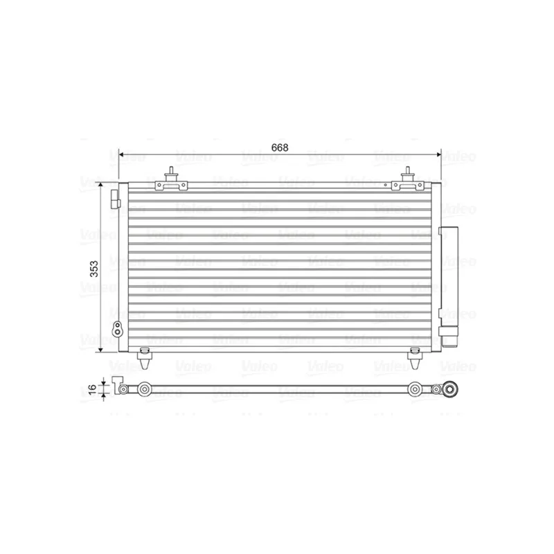 Condenseur, climatisation VALEO 814466