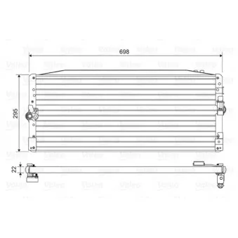Condenseur, climatisation VALEO 814473
