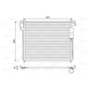 Condenseur, climatisation VALEO 814483