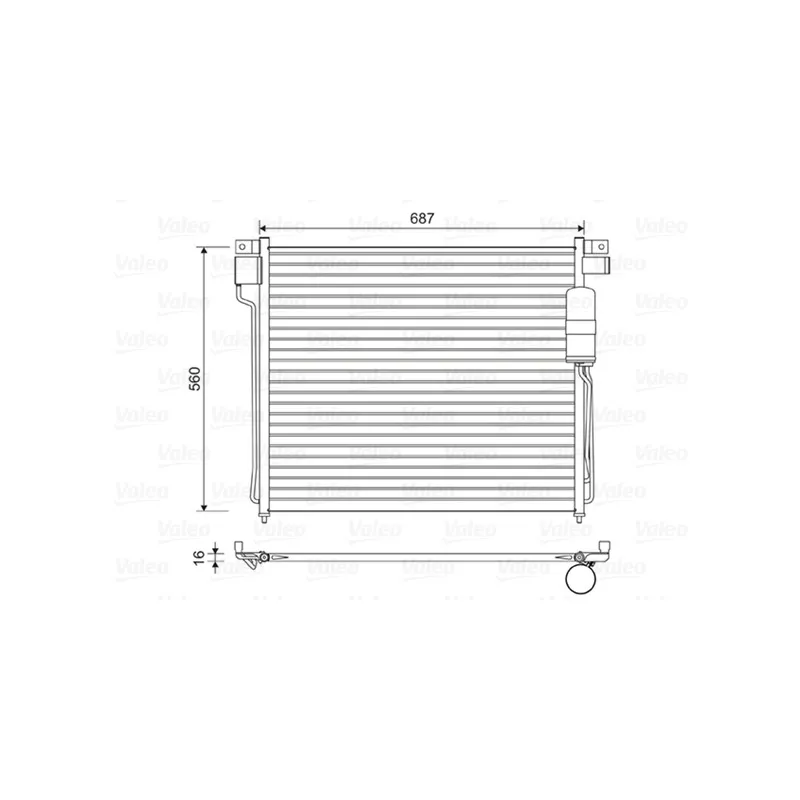 Condenseur, climatisation VALEO 814483
