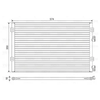 Condenseur, climatisation VALEO 814487