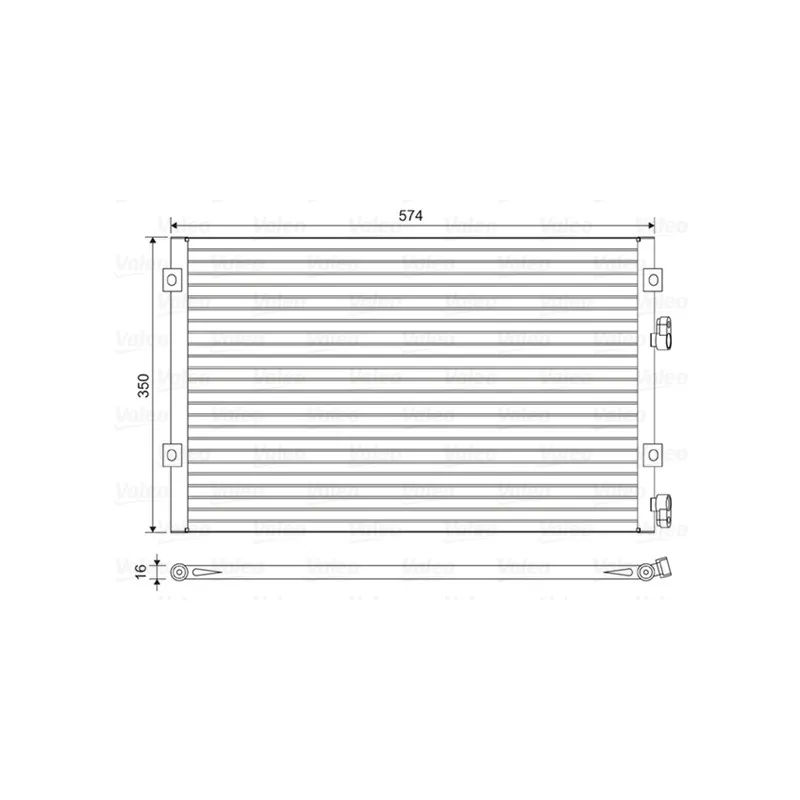 Condenseur, climatisation VALEO 814487
