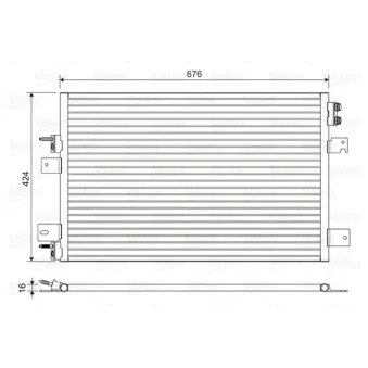Condenseur, climatisation VALEO 814492
