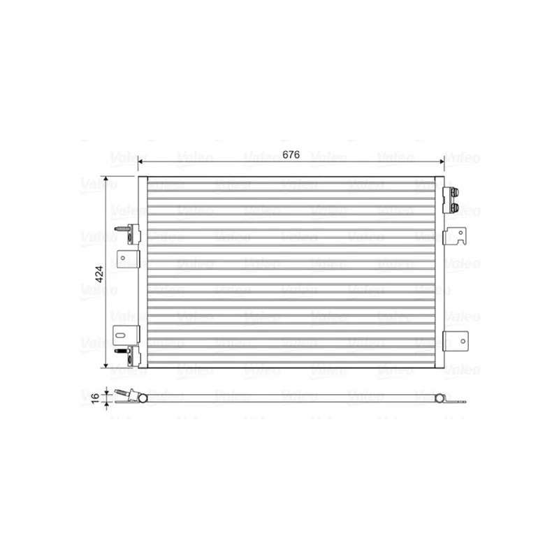 Condenseur, climatisation VALEO 814492
