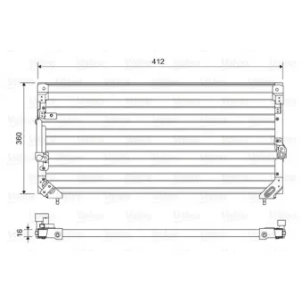 Condenseur, climatisation VALEO 814495