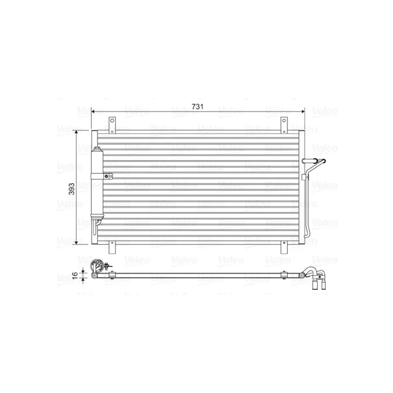Condenseur, climatisation VALEO 814496