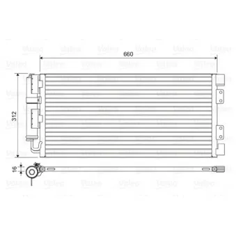 Condenseur, climatisation VALEO 817549