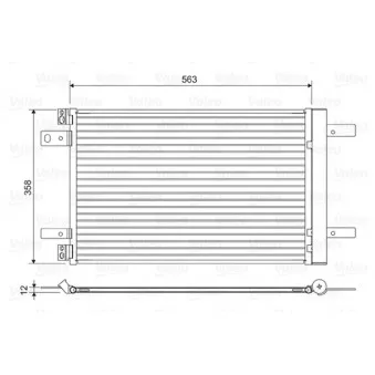 Condenseur, climatisation VALEO 822550