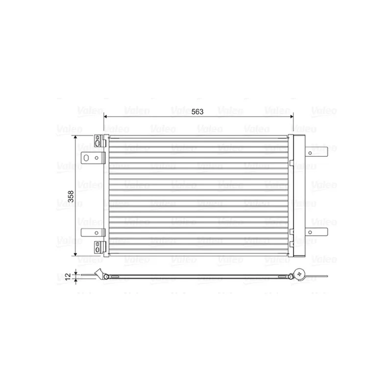 Condenseur, climatisation VALEO 822550