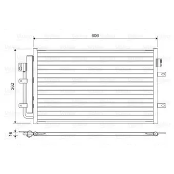 Condenseur, climatisation VALEO 822551