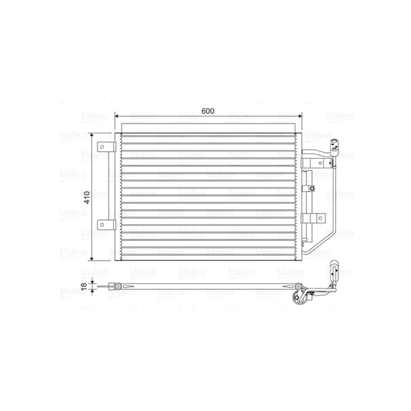 Condenseur, climatisation VALEO 822556