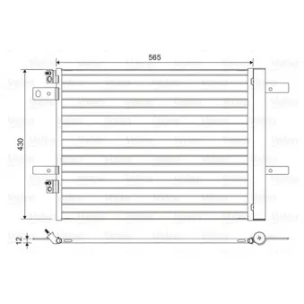 Condenseur, climatisation VALEO 822564