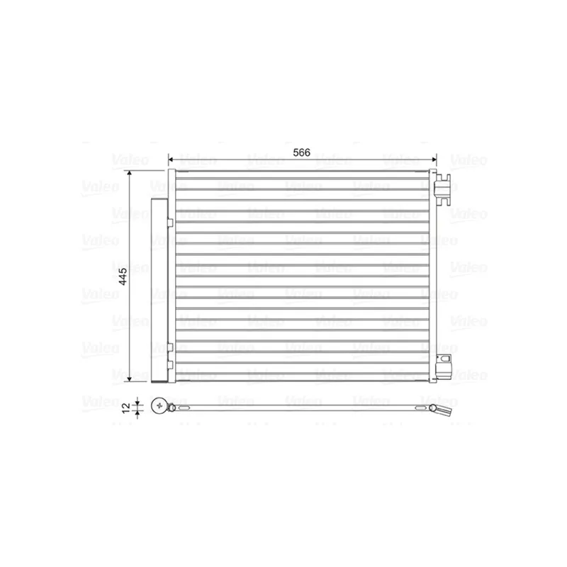 Condenseur, climatisation VALEO 822569